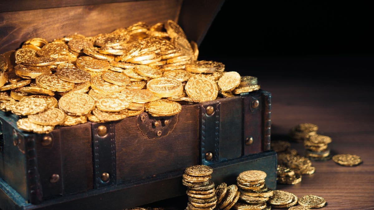 Construction worker accidentally found a 700-year-old secret hoard of coins