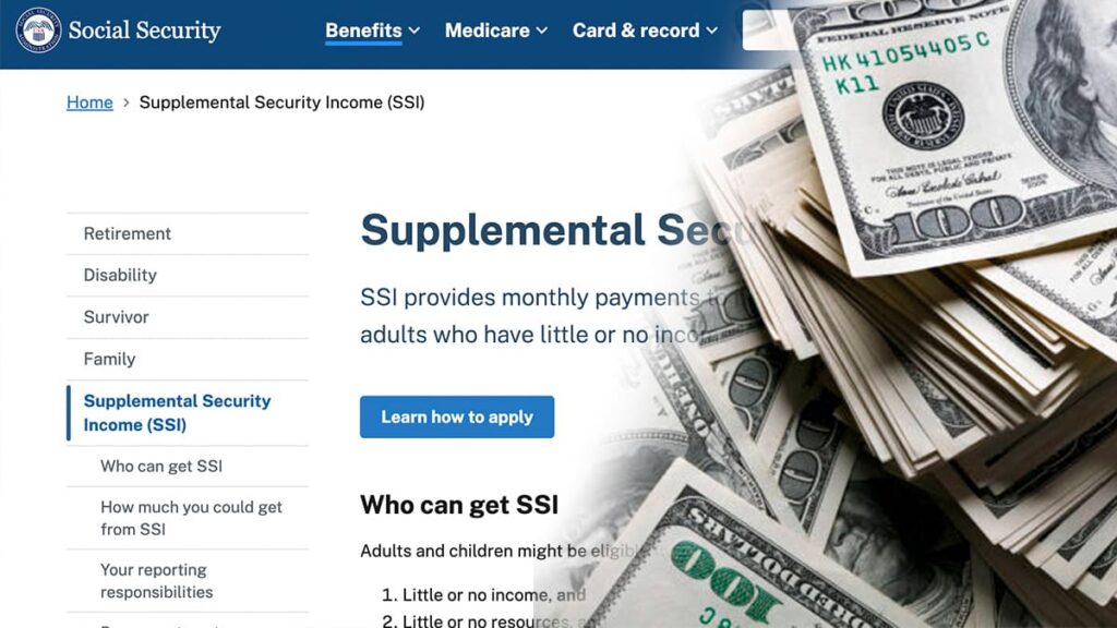 Steps to get the Supplemental Security Income of $943 per month