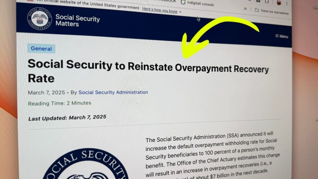 Social Security to Reinstate Full Withholding for Overpayments Starting in March