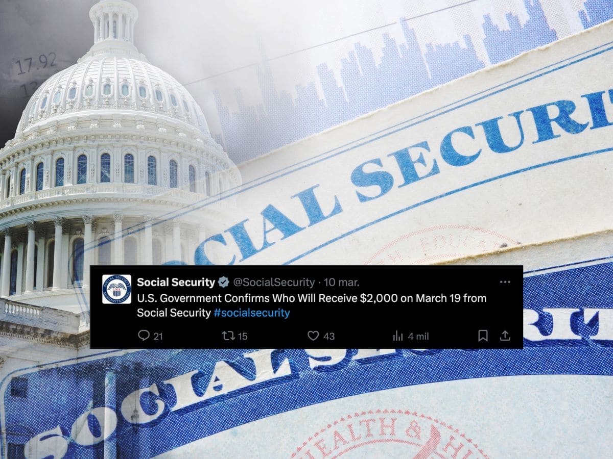 U.S. Government Confirms Who Will Receive $2,000 on March 19 from Social Security