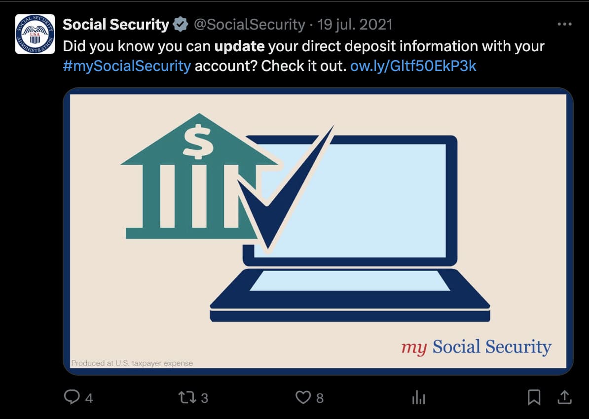 Update information Social Security