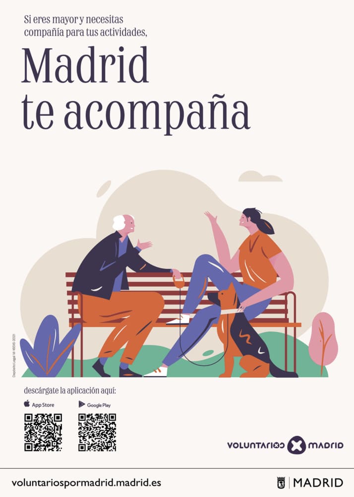 Cartel de la campaña 'Madrid te Acompaña'