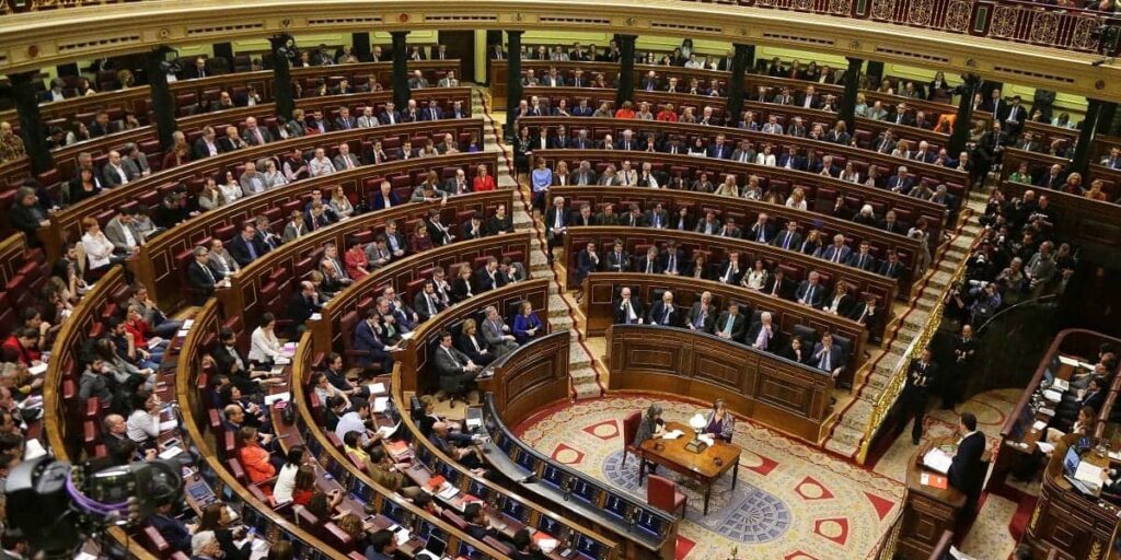 Congreso de los diputados durante una sesión