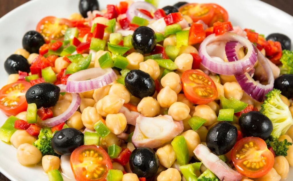 Receta de ensalada de garbanzos