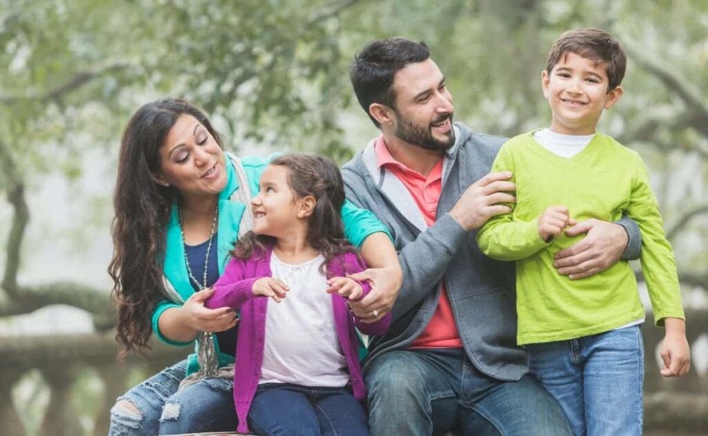 Familia numerosa con hijos con discapacidad