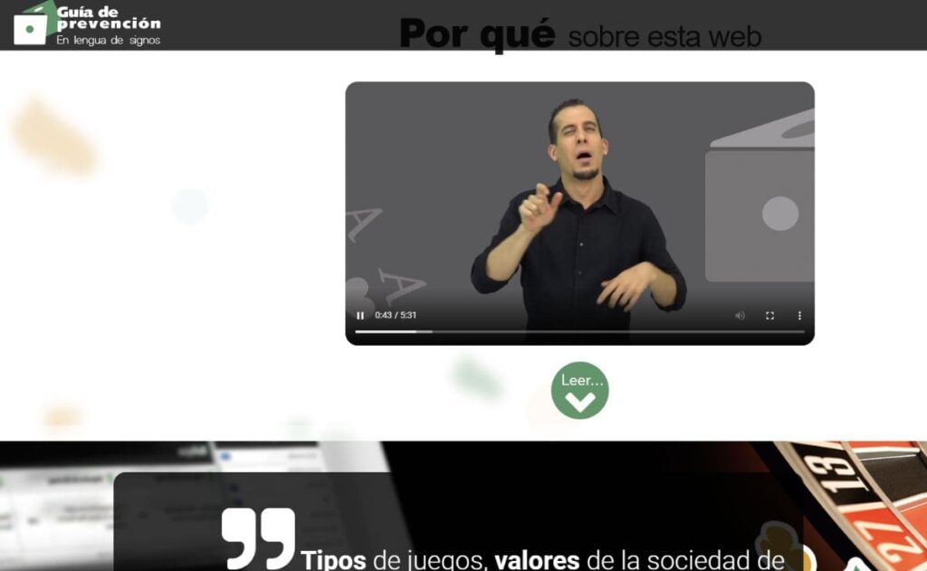 La Fundación CNSE publica una guía en lengua de signos para prevenir la adicción al juego en edades tempranas