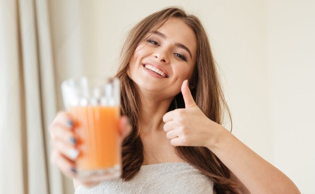 Jugo de frutas ayuno