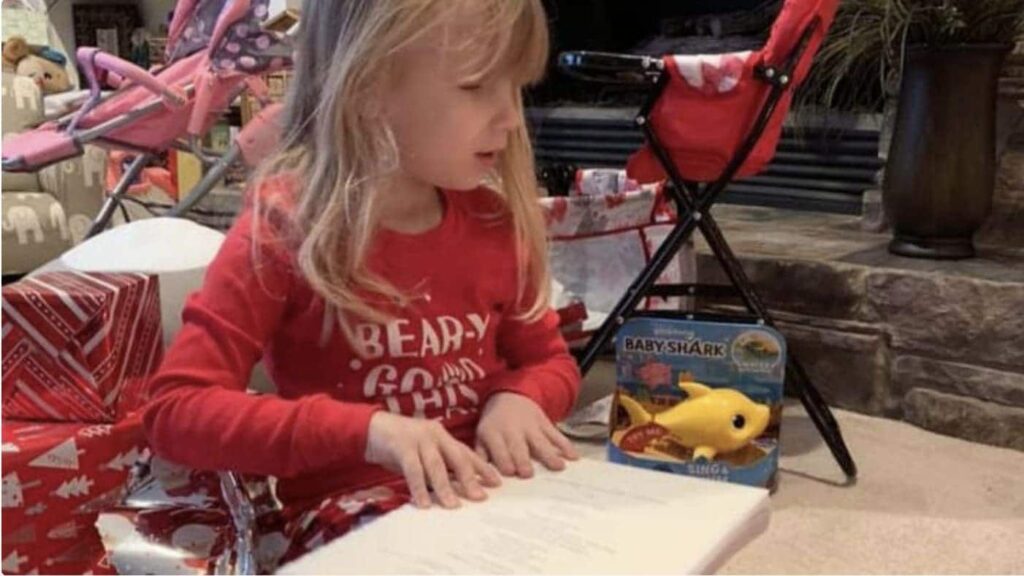 La emocionante reacción de una niña ciega al recibir los libros de Harry Potter en braille