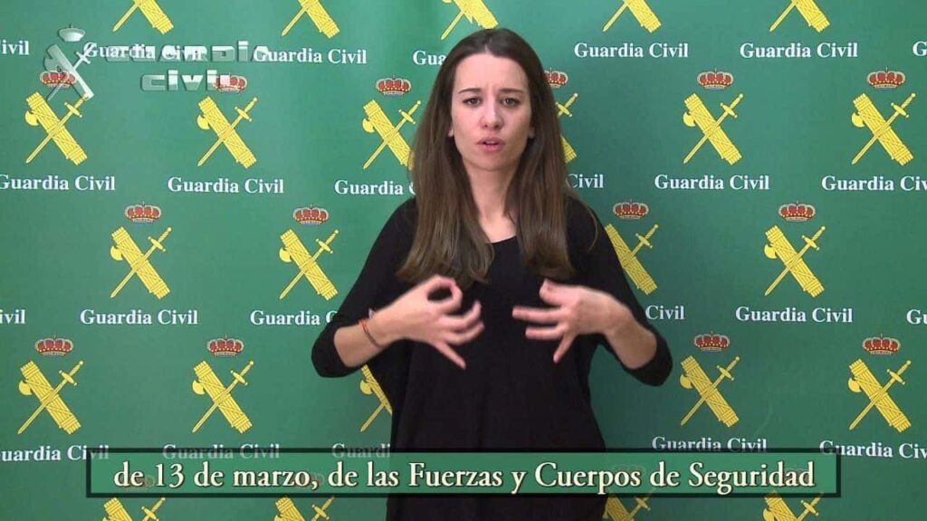 El teléfono de la Guardia Civil será accesible en lengua de signos