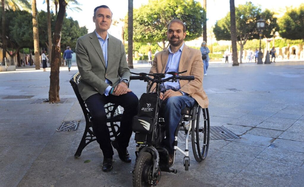 Manuel Méndez y Francisco Javier Zuasti Garrido, miembros de Cs Jerez discapacidad