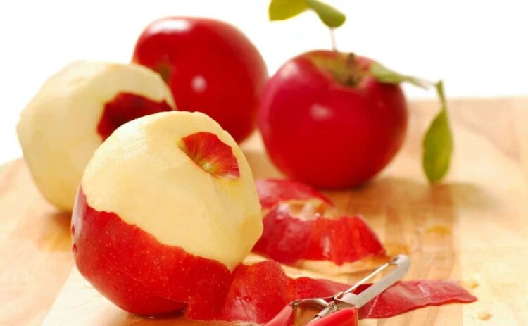 Piel manzana beneficios