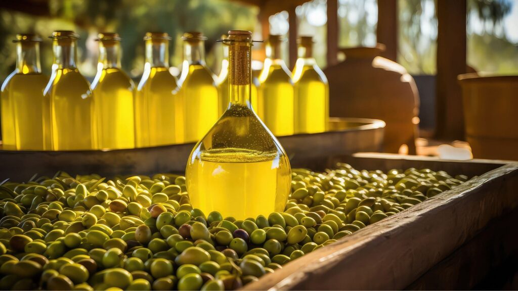 Producción de aceite de oliva en Andalucía