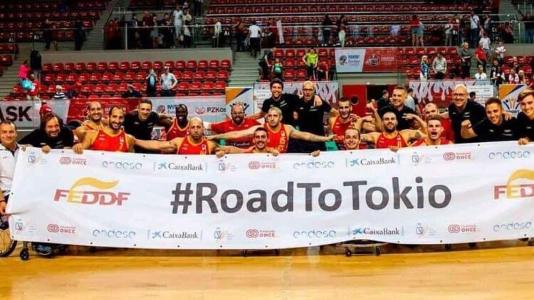 Equipo selección Española de baloncesto en silla de ruedas