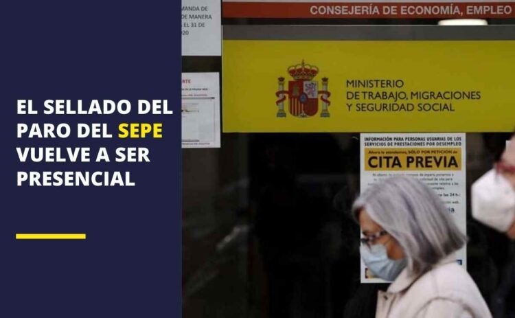 El SEPE avisa que el sellado del paro volverá a ser presencial