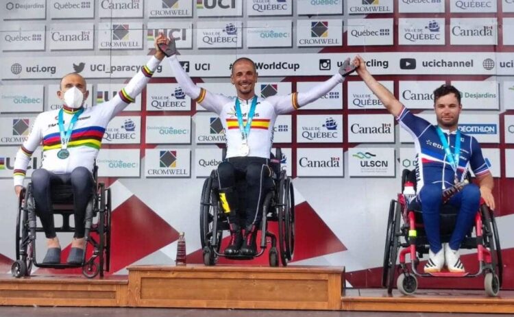 Sergio Garrote en lo más alto de podio en la Copa del Mundo de Quebec