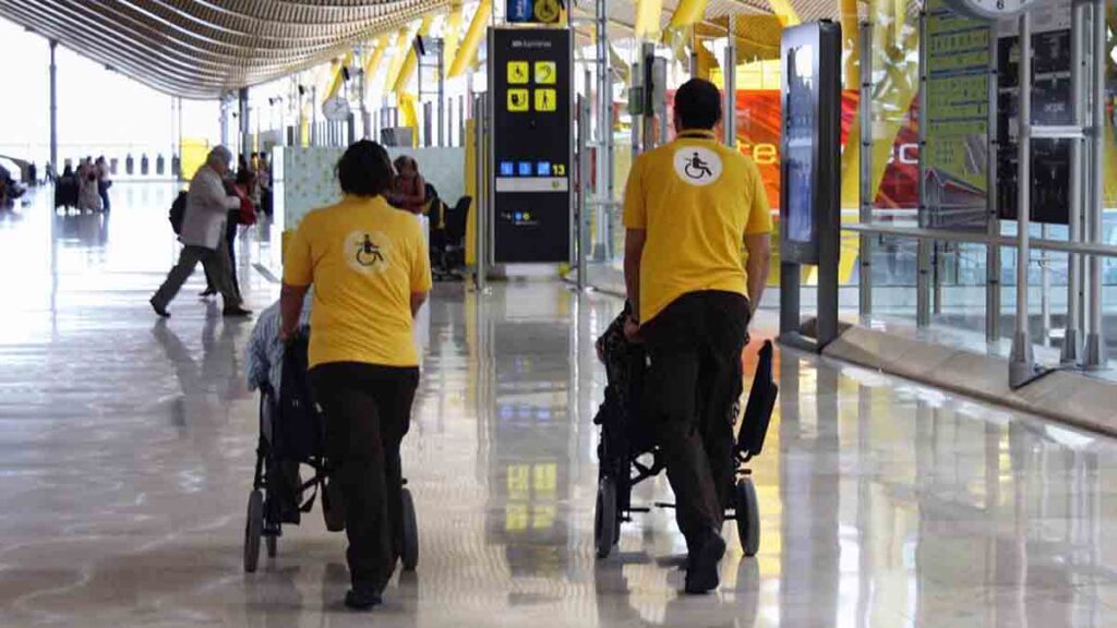 Servicio PMR en el aeropuerto Madrid-Barajas