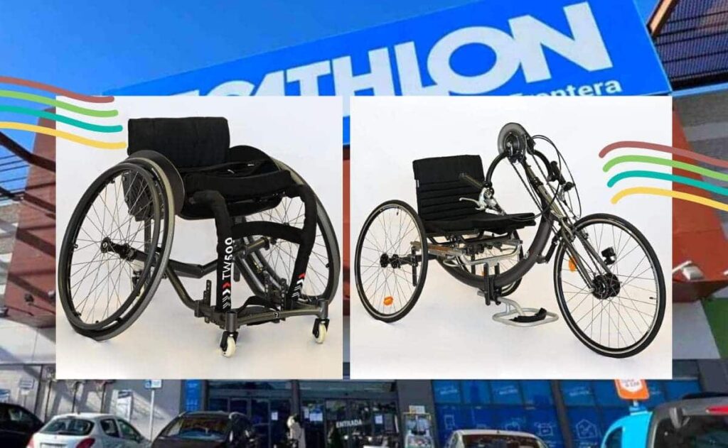 Silla de ruedas deporte baloncesto tenis Decathlon