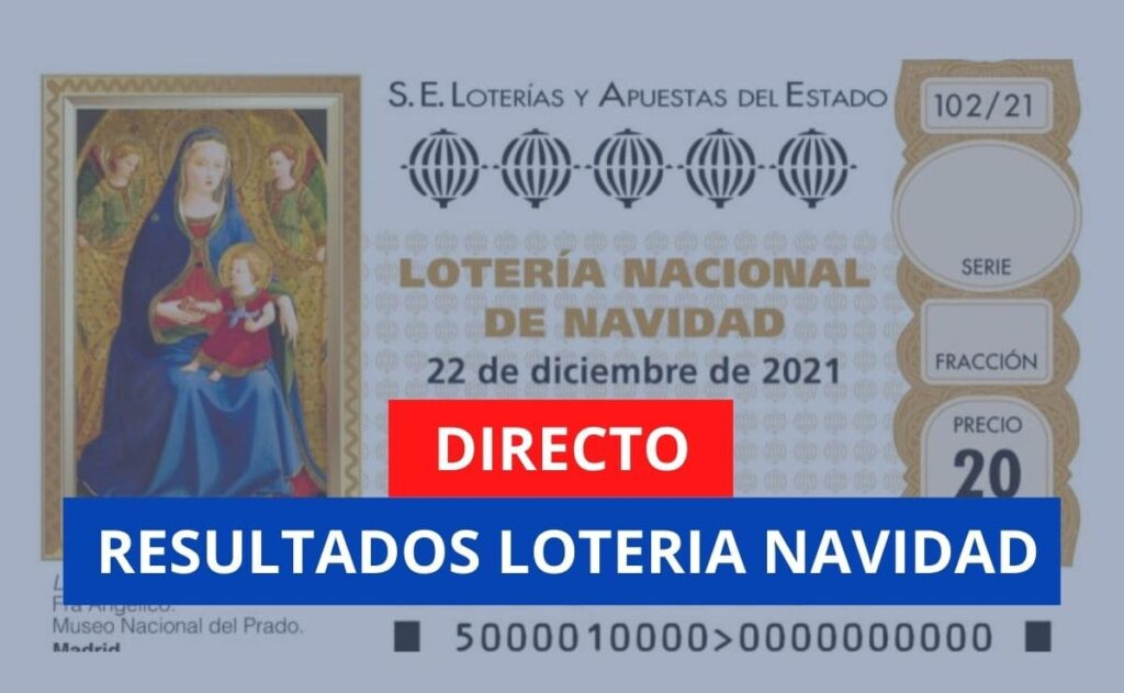 Sorteo Extraordinario de Navidad 2021 numeros y premios