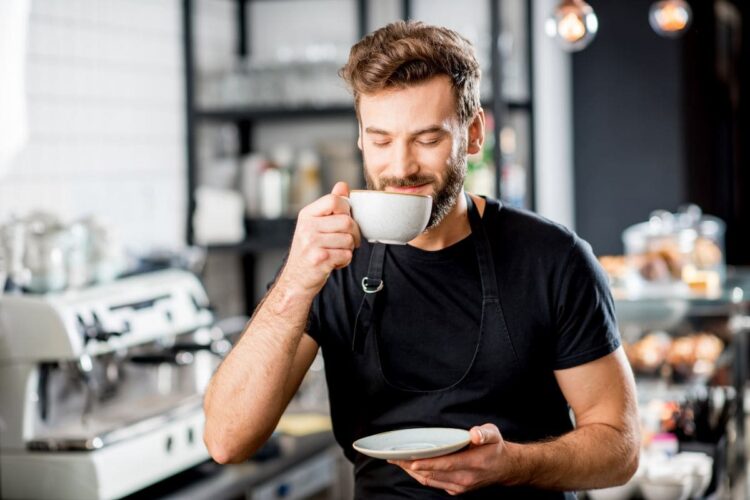 Café, salud, estudio, hábito