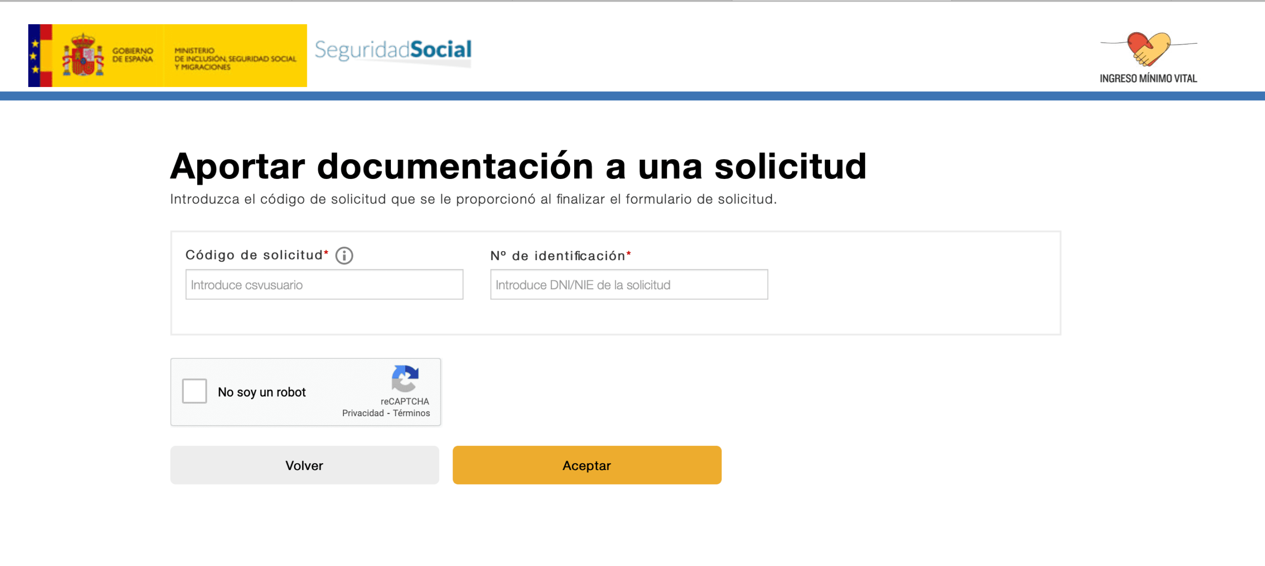 Usuario y contrasena para acceder