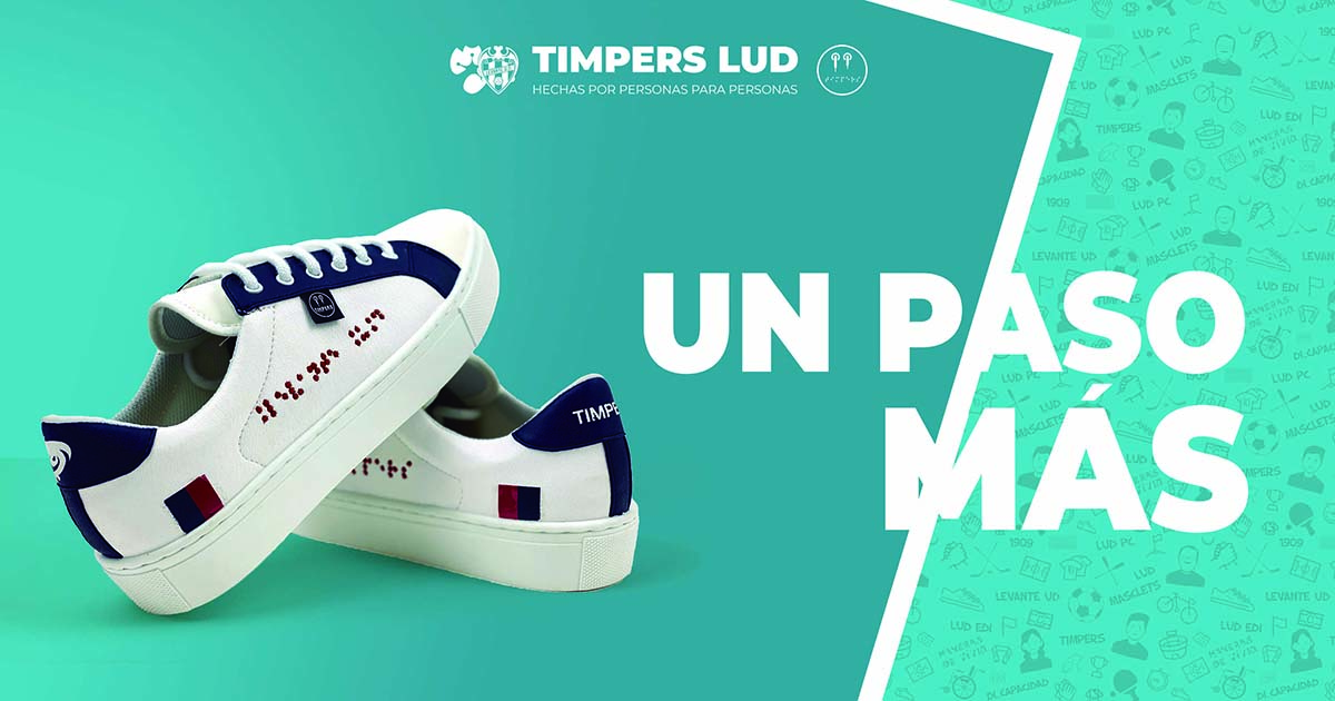 Zapatillas solidarias de TImpers y el Levante UD