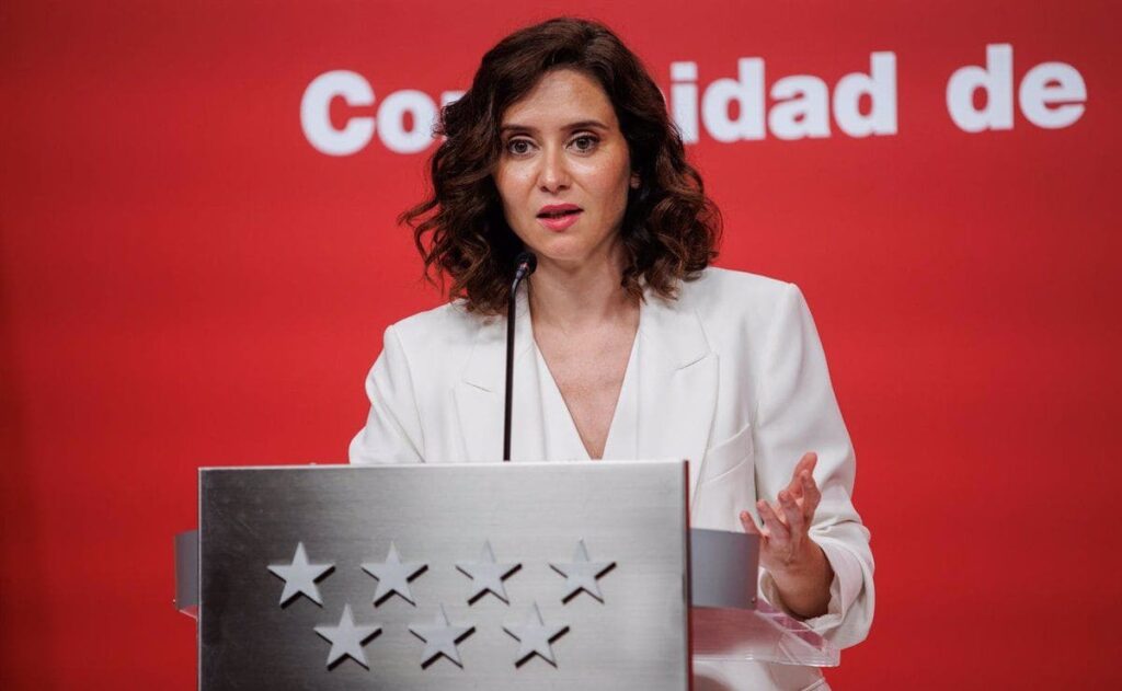 Isabel Díaz Ayuso, presidenta de la Comunidad de Madrid