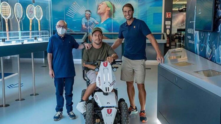 El Langui, Jesús Vidal y Rafa Nadal durante el programa 'Donde viajan dos'