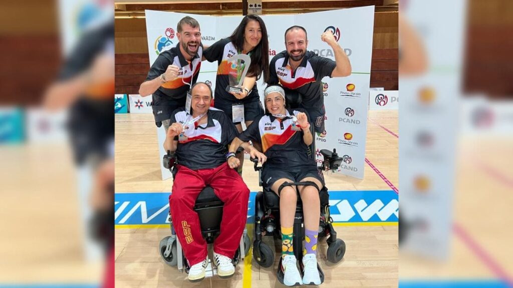 Medalla de plata en la Copa del Mundo de boccia para Vasile Agache y Sara Aller