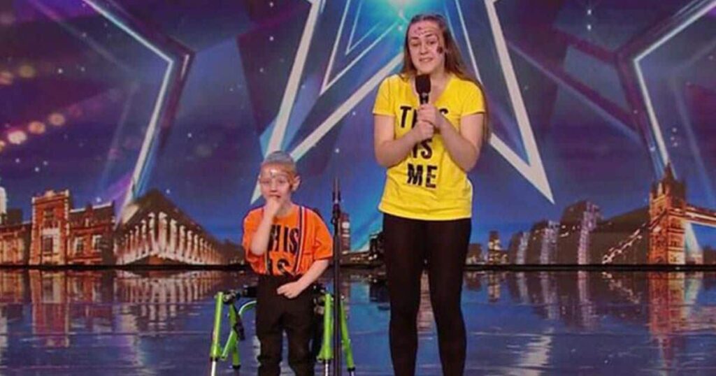 Christian Kilduff y su hermana, Jade, durante 'Got Talent'