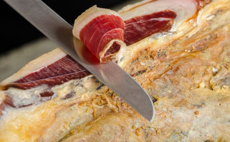 jamón alimento ibérico cerdo serrano duroc