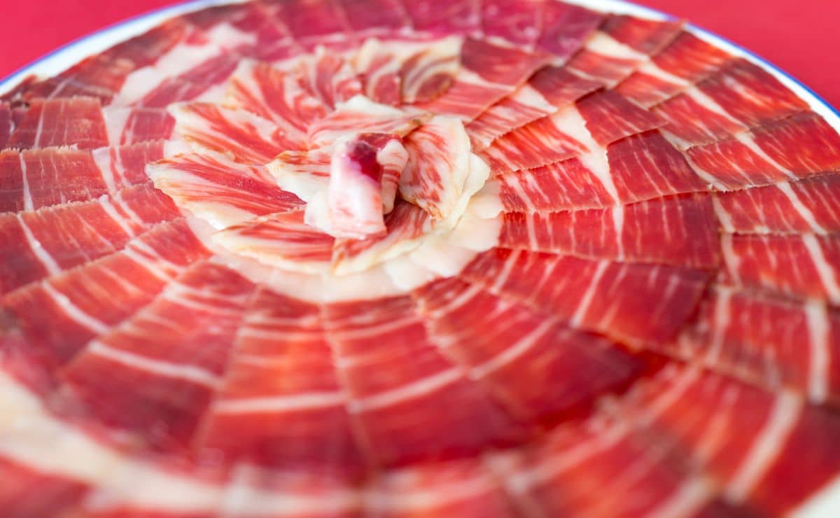 jamón alimento ibérico cerdo serrano duroc