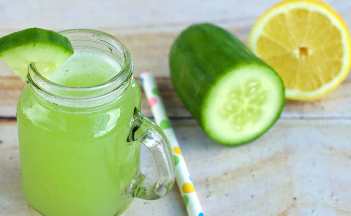 jugo de pepino y jugo de limon