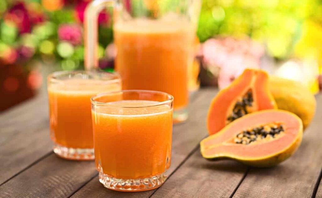 Jugo de papaya bienestar