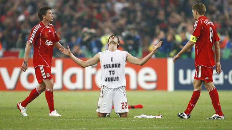 Kaká durante la Final de la Champions de 2007