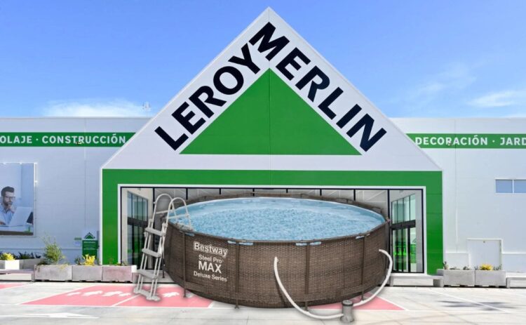 Piscina Bestway que ofrece a la venta leroy merlin con descuento