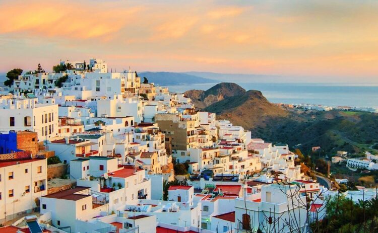 Vista aérea de Mojácar, localidad de Almería