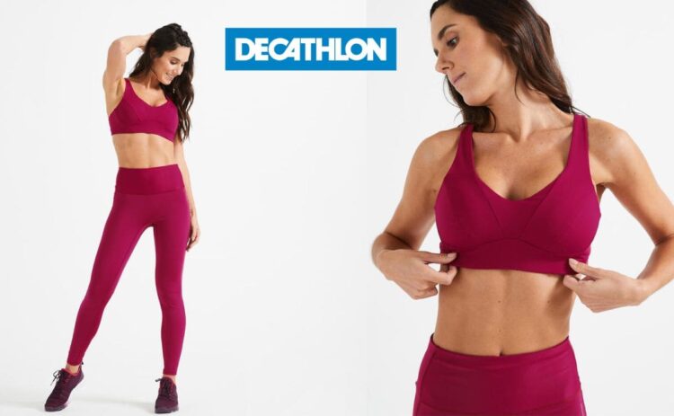 Sujetador deportivo de oferta en Decathlon