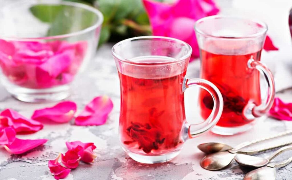 Propiedades del té de rosas