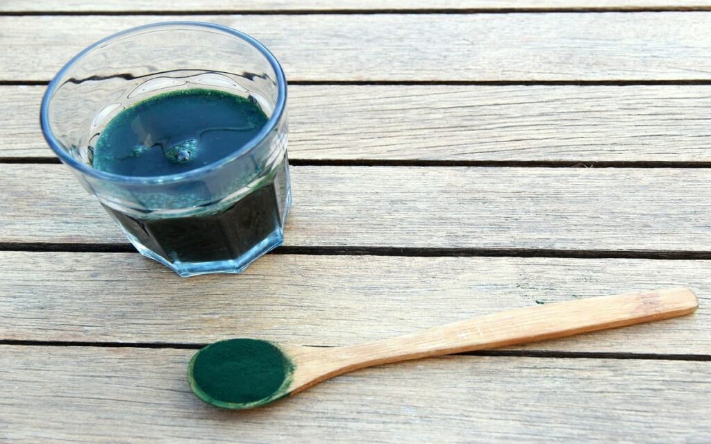 vaso de espirulina