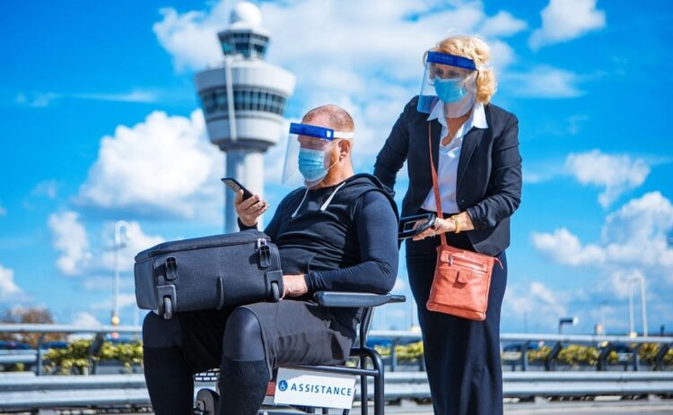 viaje aeropuerto persona con discapacidad