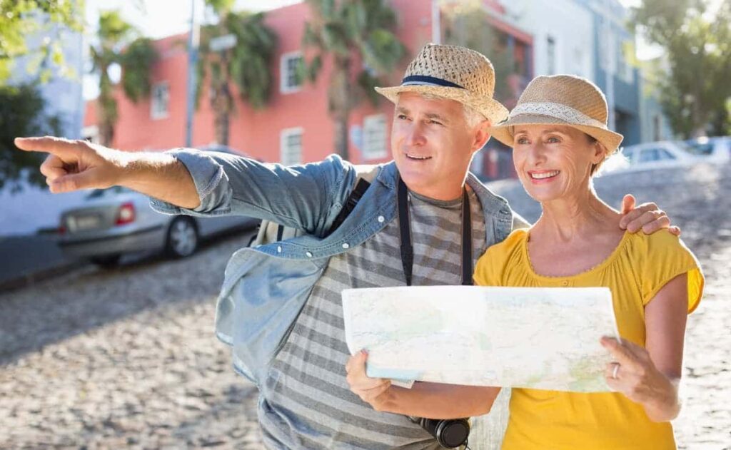 Personas Mayores durante un viaje del Programa de Turismo del IMSERSO