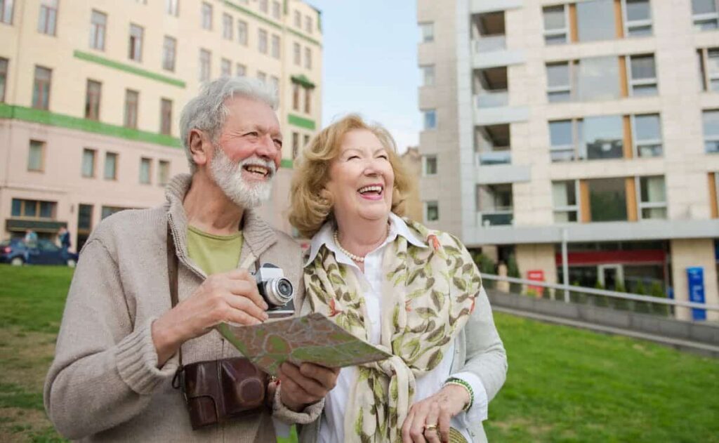 Personas mayores durante un viaje del Programa de Turismo del IMSERSO