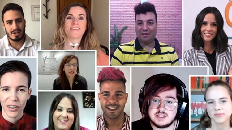 Youtubers con discapacidad participando en 'Generación COCEMFE 2020'