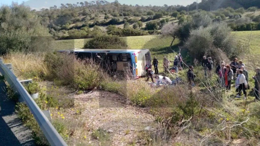 Autobús del IMSERSO accidentado