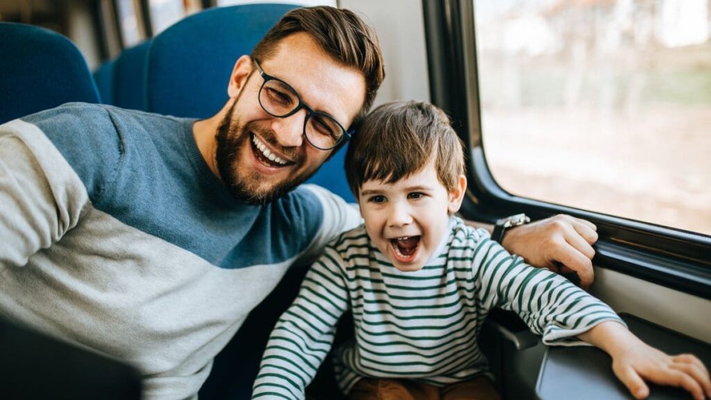 Padre con su hijo