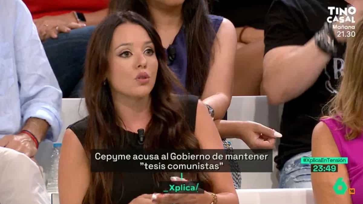 Naiara Más durante su intervención en 'La Sexta Xplica'