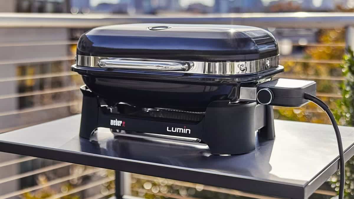 'Barbacoa eléctrica Lumin 1000 Weber'./ Foto de El Corte Inglés