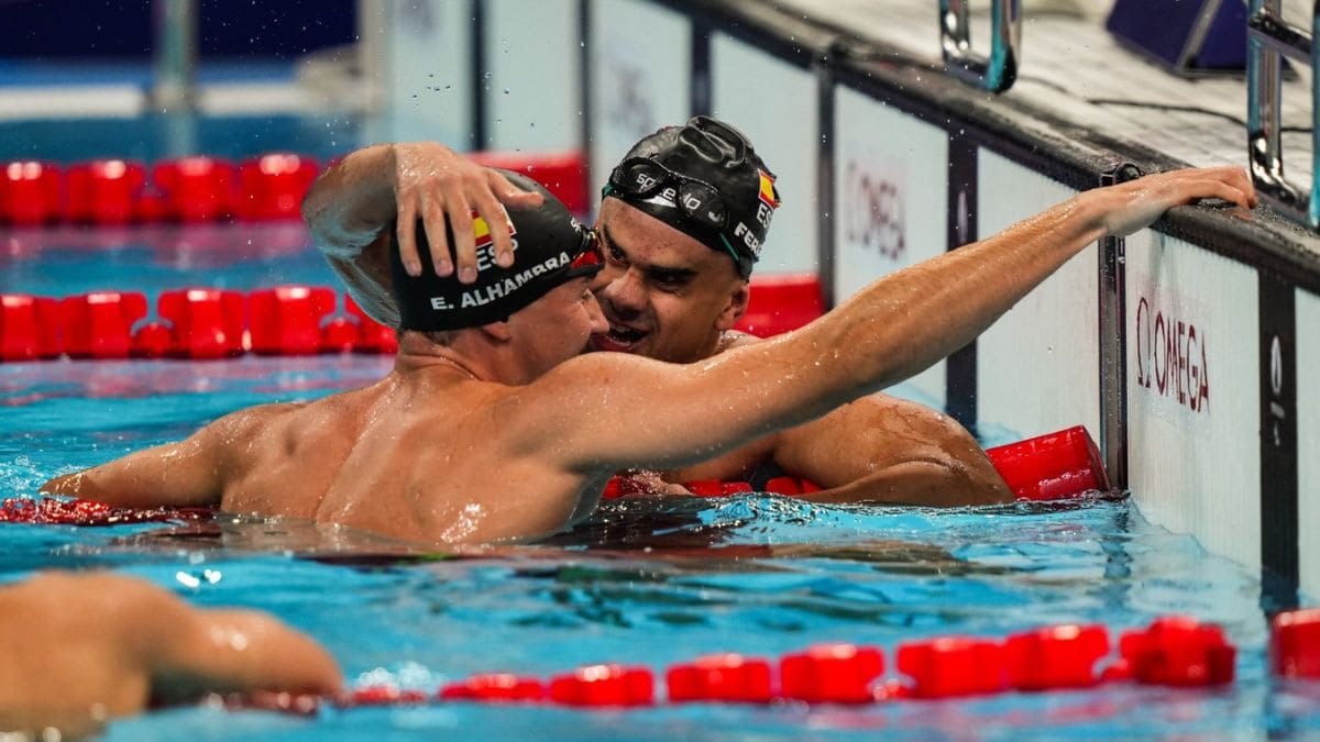 Enrique Alhambra y Juan Ferrer en los Juegos Paralímpicos de París 2024./ Foto del CPE