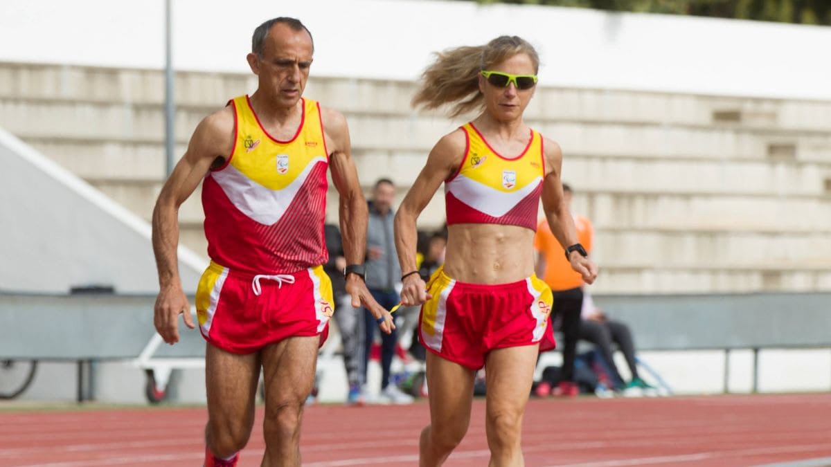 Mari Carmen Paredes junto a su marido Lorenzo Sánchez Juegos Paralímpicos