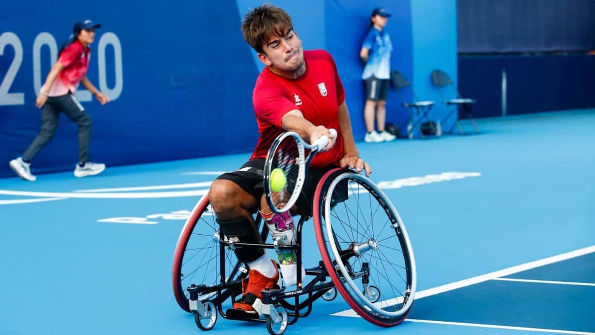 Martín de la Puente Riobo, uno de los representantes de España en tenis en silla de ruedas en los Juegos Paralímpicos de París 2024